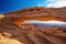 Spectacular viwe to Mesa arch in Canyonlands National park in Ut