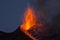 Spectacular Volcano Etna eruption ,Sicily , Italy