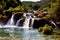 Spectacular waterfalls in Krka, Croatia