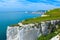 Spectacular White Cliffs of Dover view Kent England