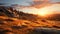 Spectacular Wilderness Landscape: Golden Hour Beauty In Unreal Engine