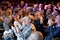 Spectators applauding in a concert at Luz de Gas stage