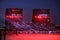 Spectators on grandstand at Bahrain