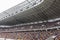 Spectators on the podium of the stadium Lviv-Arena.