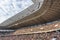 Spectators on the podium of the stadium Lviv-Arena.