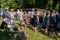 Spectators waiting relaxed for the speech at Morgenfeier on the 4th of july at Jugendfest Brugg 2019