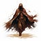 Specter In Brown Cloak: Dark And Muted Star Wars Cloak Art