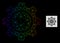 Spectral Gradiented Polygonal Network Gear Wheel Icon