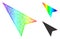 Spectral Hatched Gradient Arrowhead Left-Up Icon