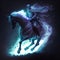 spectral knight galloping on a ghostly steed, fantasy art, AI generation