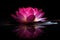 Spectral light pink lotus. Generate Ai