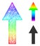 Spectral Linear Gradient Arrow Up Icon