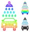 Spectral Linear Gradient Car Shower Icon