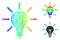 Spectral Linear Gradient Light Bulb Icon