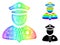 Spectral Linear Gradient Police Guy Icon