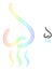 Spectral Net Gradient Nose Smell Icon