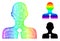 Spectral Network Gradient Official Person Icon