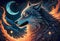 Spectral Wolf in Ethereal Fire, Generative AI