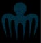 Spectre Octopus Collage Icon of Halftone Circles
