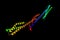 Spectrin, a molecular scaffold protein that links the plasma membrane to the actin cytoskeleton, and functions in