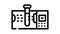 spectrophotometers lab electronic tool line icon animation