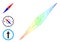 Spectrum Gradient Net Mesh Compass Arrow Icon