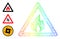 Spectrum Gradient Network Mesh Fire Warning Icon