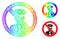 Spectrum Hatched Gradient Stop Policeman Icon