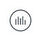 spectrum icon vector from media players concept. Thin line illustration of spectrum editable stroke. spectrum linear sign for use