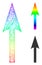 Spectrum Linear Gradient Sharp Arrow Up Icon