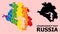 Spectrum Pattern Map of Krasnodarskiy Kray for LGBT