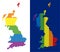 Spectrum Pixel Dotted Great Britain Map