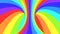 Spectrum psychedelic optical illusion. Rainbow hypnotic animated background.