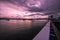 Spectrum of the Seas deck morning sunrise