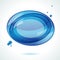 Speech blue bubble background