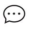 Speech bubble with ellipsis icon vector sign and symbol isolated