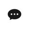 Speech bubble icon chat isolated on the white background