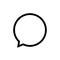 Speech bubble icon chat isolated on the white background