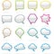 Speech bubble icon set