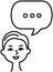 Speech bubble icon. Social media messages, comic bubbles and chats. Information communication letter