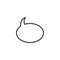 Speech bubble line icon