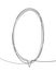 Speech bubble oval vertical line continuous drawing Tangled round scribble hand drawn thin line