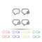 speech, bubble, plus, remove, minus sign multi color style icon. Simple thin line, outline vector of web icons for ui and ux,