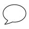Speech bubble, speech balloon, chat bubble line art vector icon for apps and websites