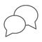 Speech bubble talk message dialogue, line icon design