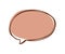 Speech Bubble for text Box in Cute Cartoon Doodle Vector Illustration