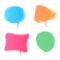 Speech bubbles icon. Dialog box info.