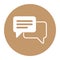 Speech bubbles icon. pictograf icon or chat. color icon