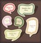 Speech bubbles scrapbook set