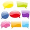 Speech bubbles set